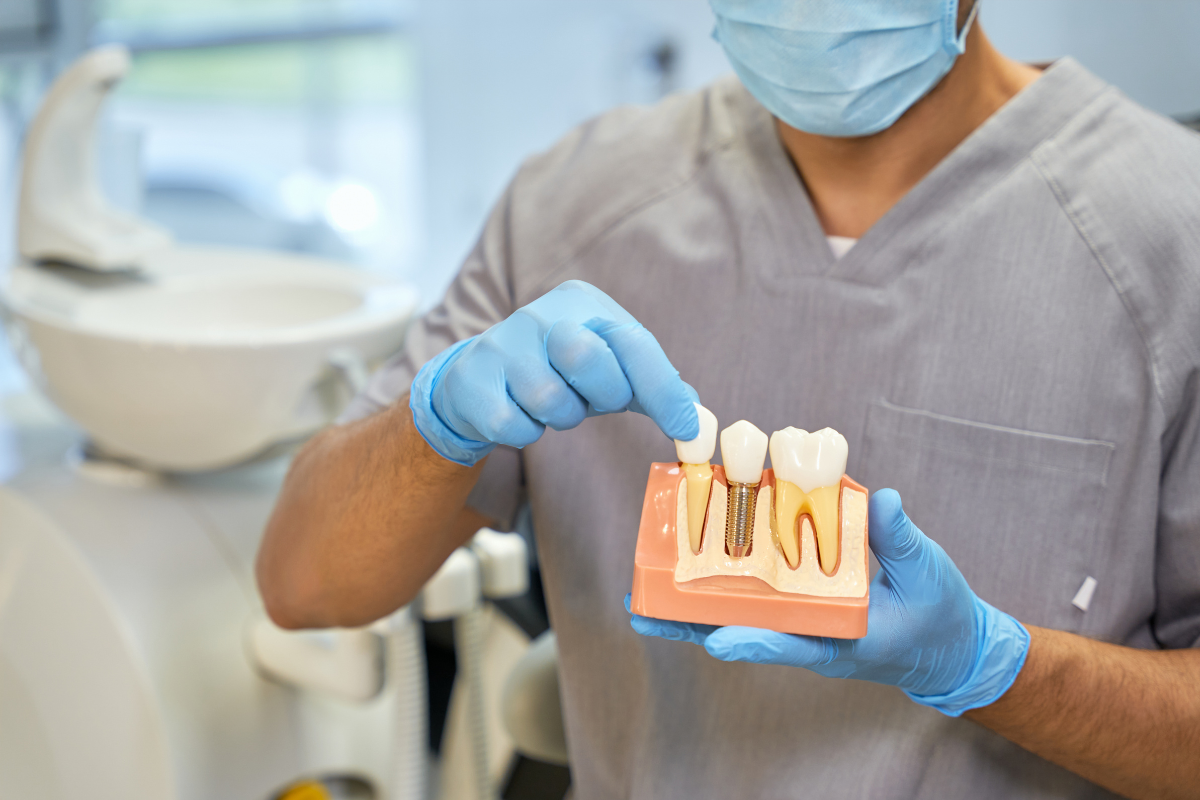 Patient discussing dental implant candidacy with a dentist in Silverdale WA
