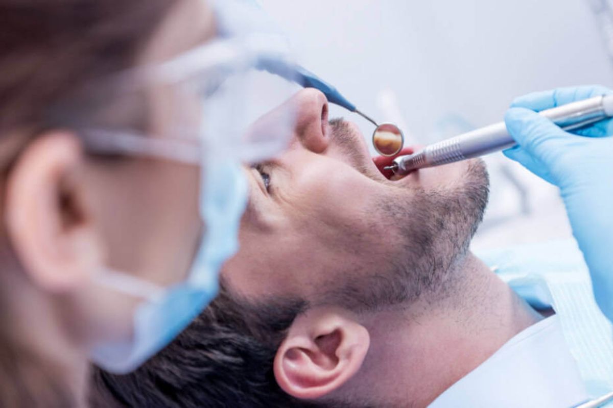 Patient receiving urgent dental care for a damaged tooth in Silverdale, WA